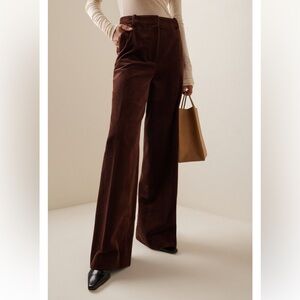Favorite Daughter The Lana High Waist Wide Leg Corduroy Pants size 4 NWT